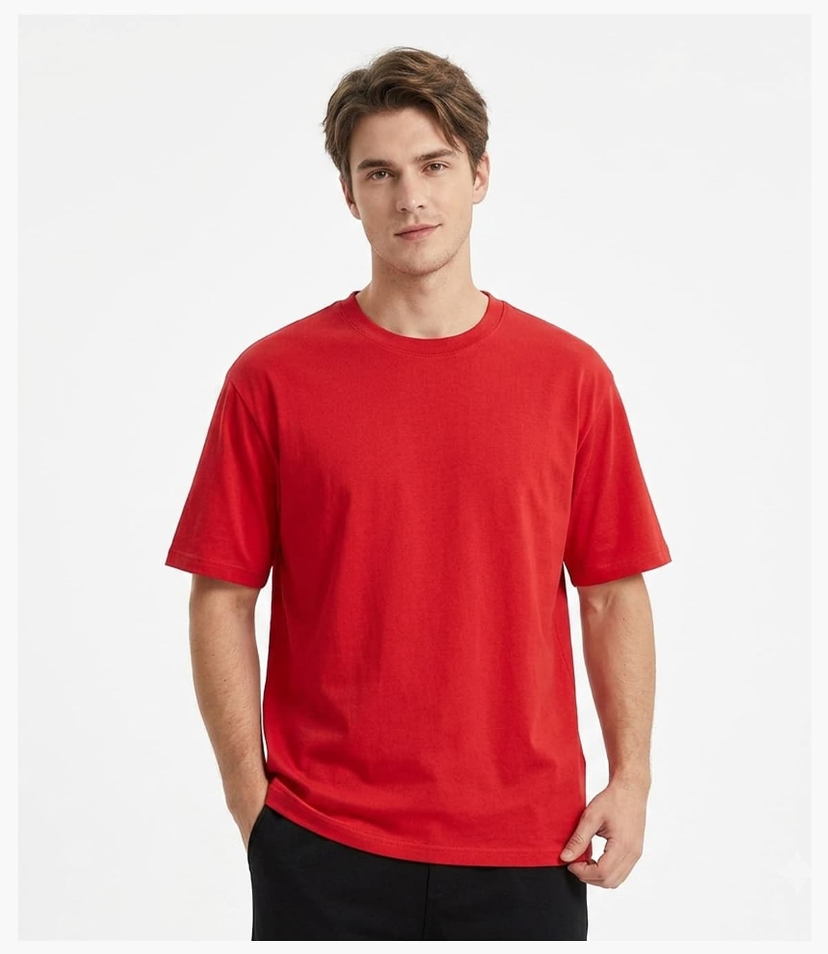 #1042 Oversized 240Gsm 2-Ply Pure Cotton T-Shirt 26