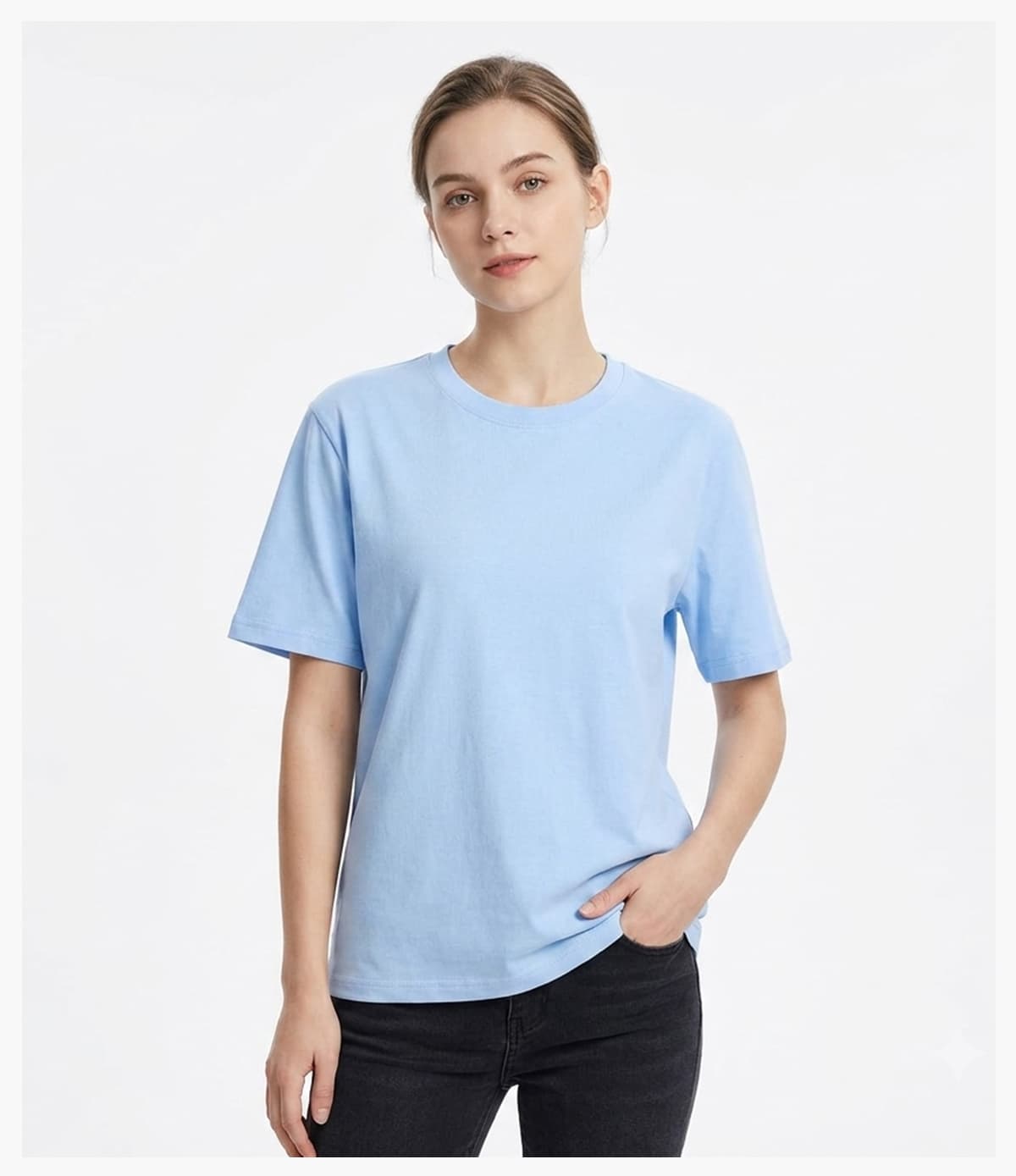 #1042 Oversized 240Gsm 2-Ply Pure Cotton T-Shirt 28