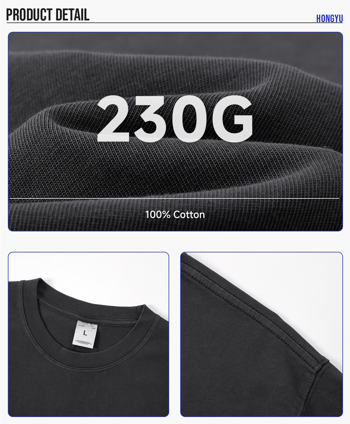 #1168 Vintage Washed Cooling Cotton 230GSM T-Shirt 12