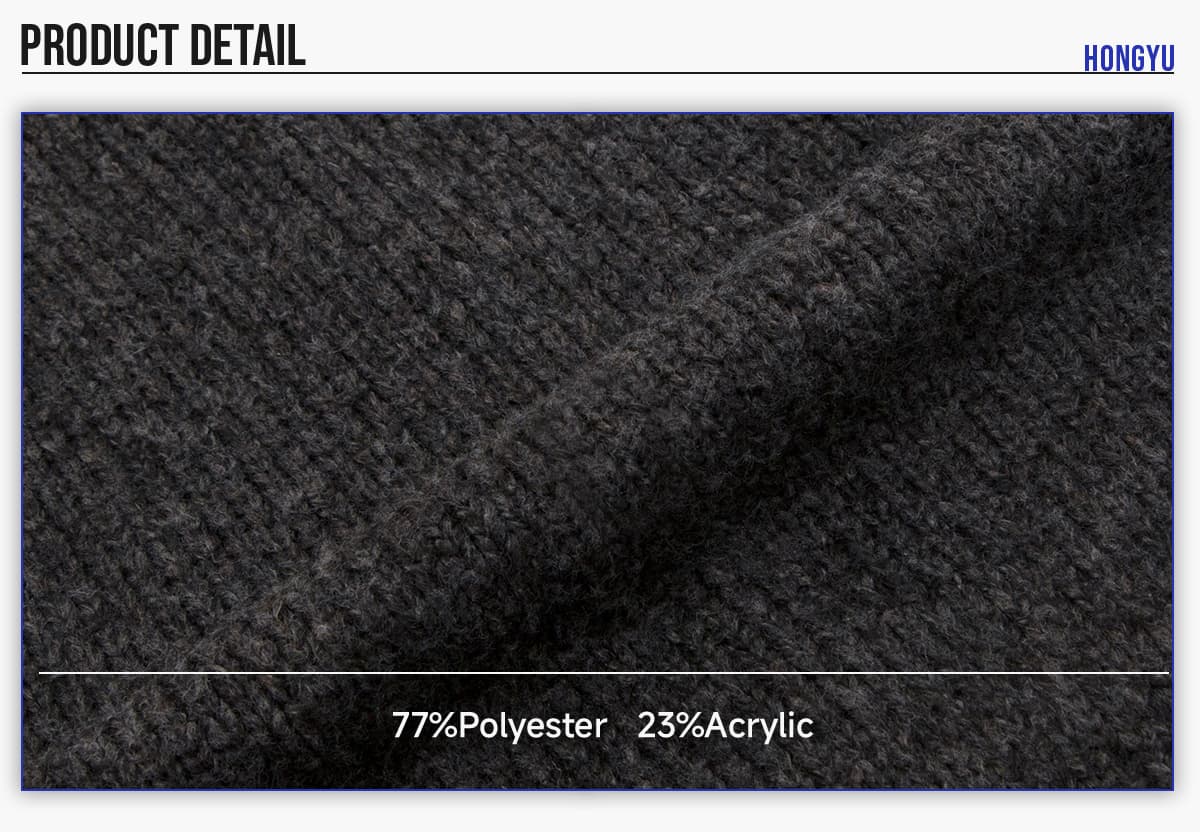 #2028 Vintage Tweed Mock Neck Cardigan Unisex Knit Outerwear 12