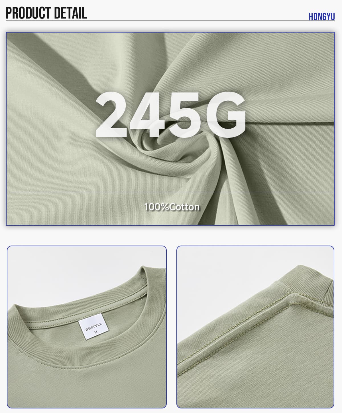 #78013 Oversized 245Gsm 100% Cotton T-Shirt 12