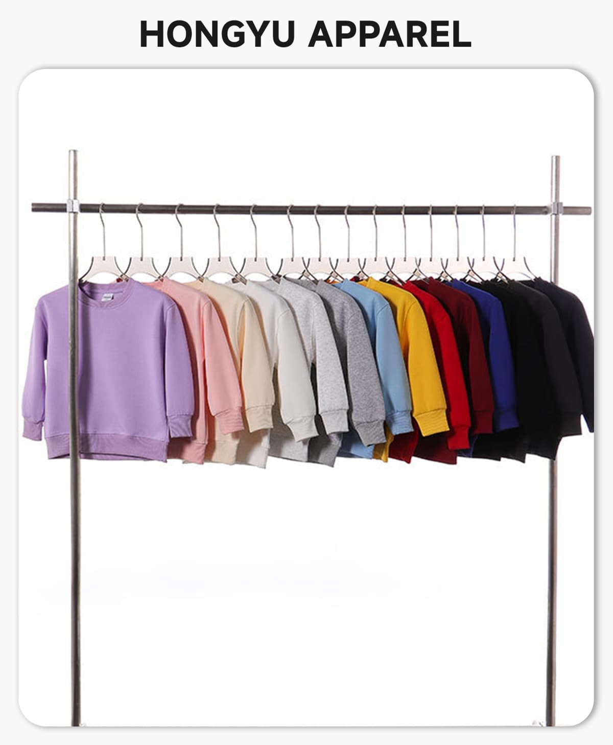 #A01 Kids‘ 350 GSM Fleece Sweatshirt 4