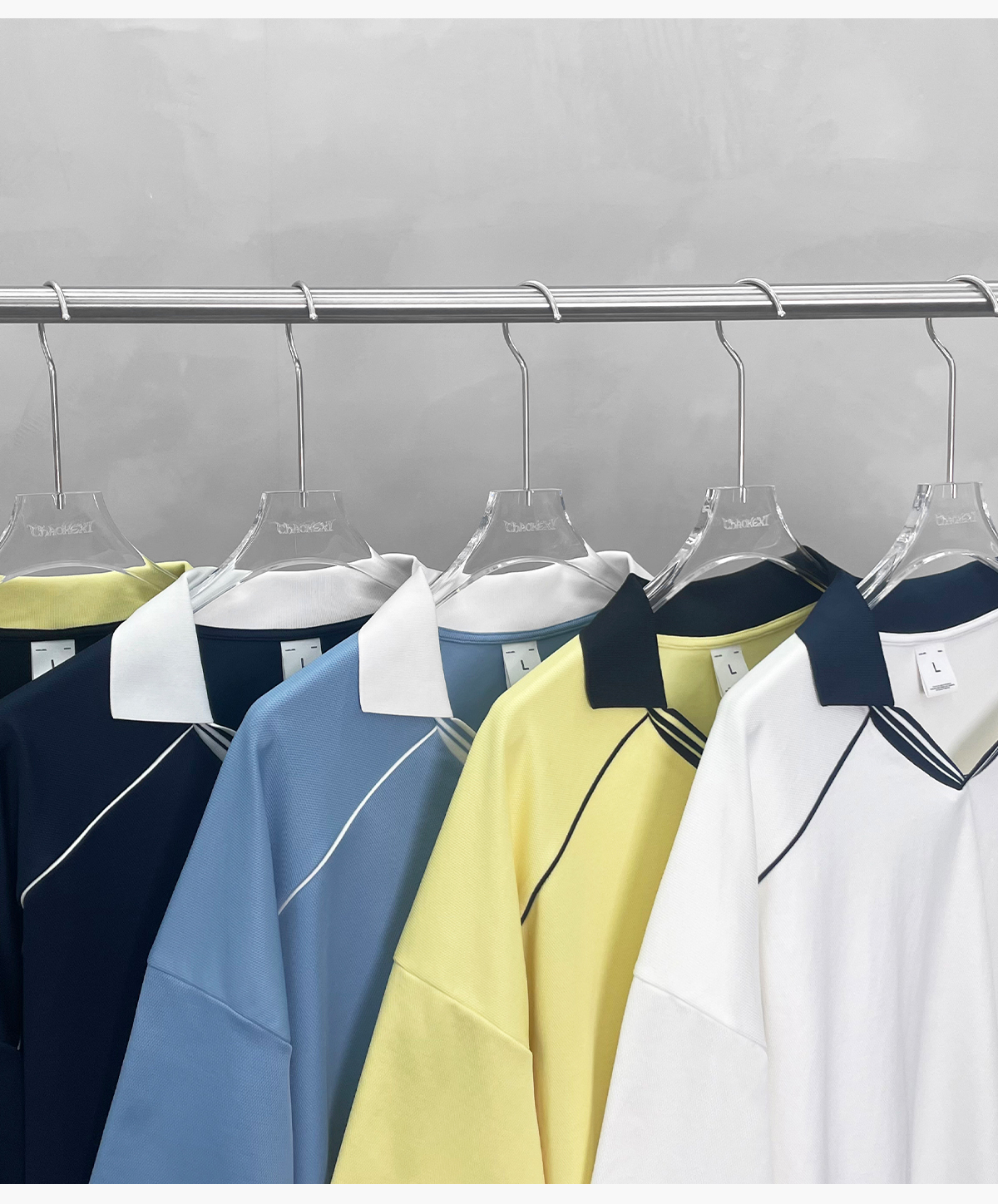 #K1176 Cooling 240G Quick-Dry Boxy Polo T-Shirt 26