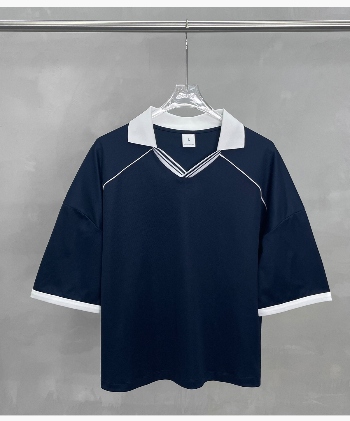 #K1176 Cooling 240G Quick-Dry Boxy Polo T-Shirt 32