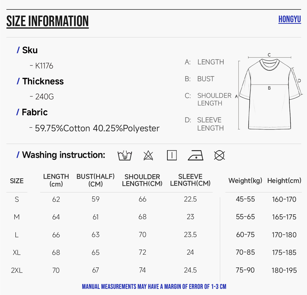 #K1176 Cooling 240G Quick-Dry Boxy Polo T-Shirt 6
