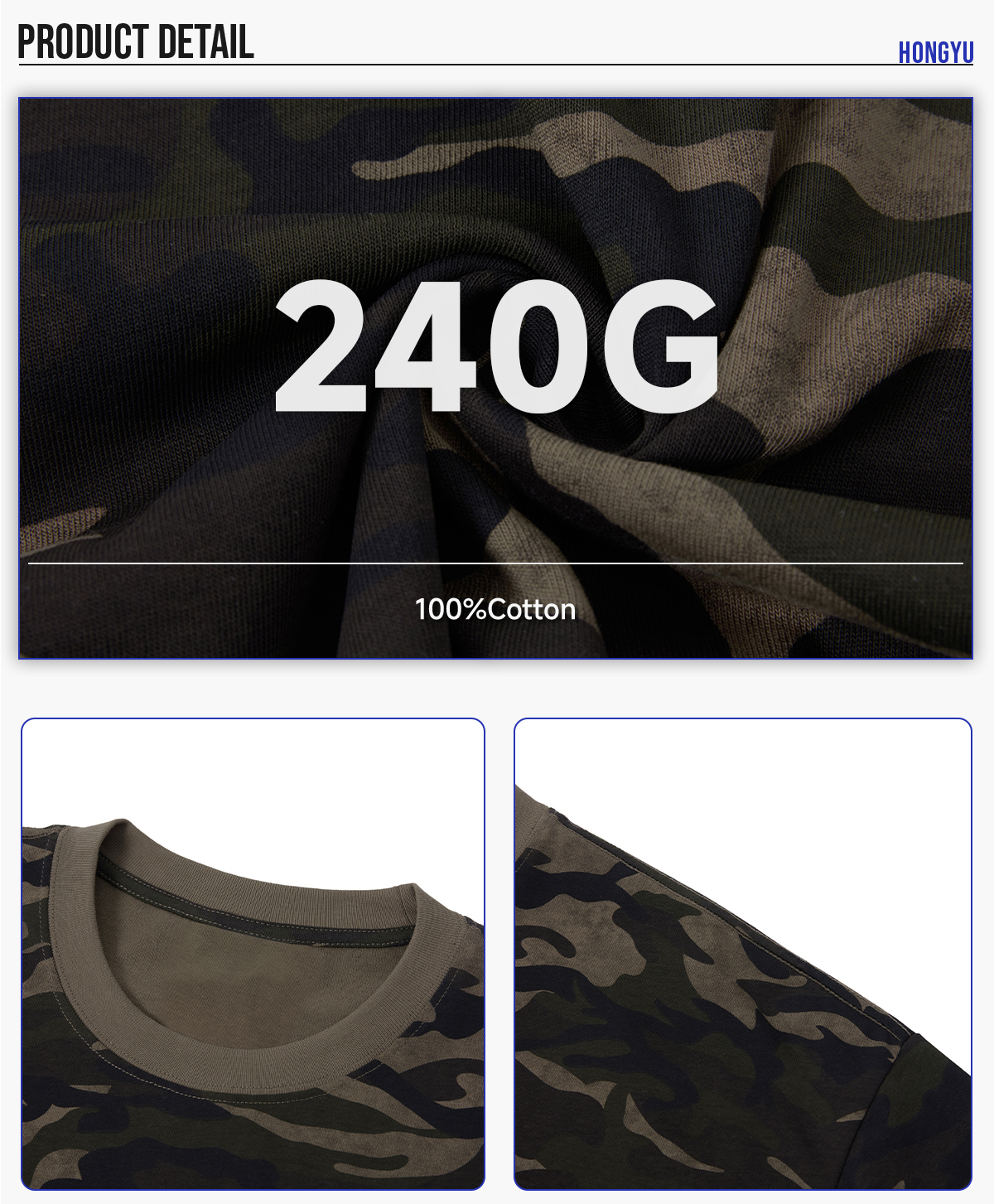 #26012 Camo Burn-Out Print 240G Cotton Boxy T-Shirt 12
