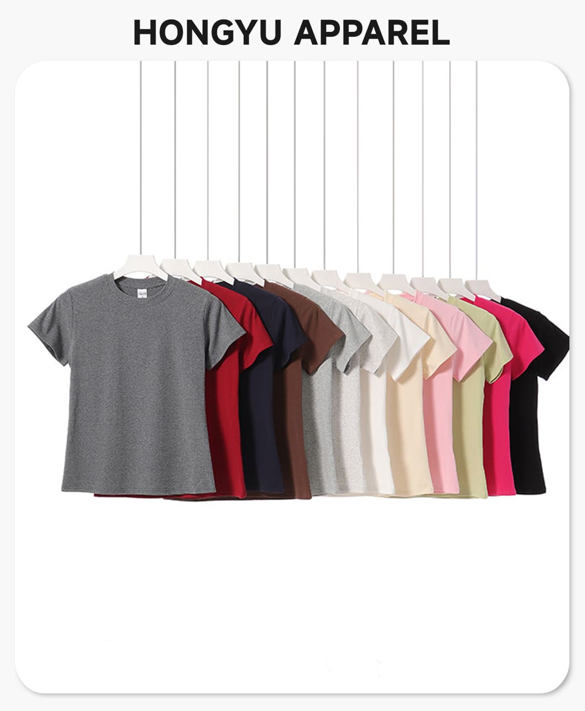 #TH01 Basic Y2K Fit 230GSM T-Shirt Women 4