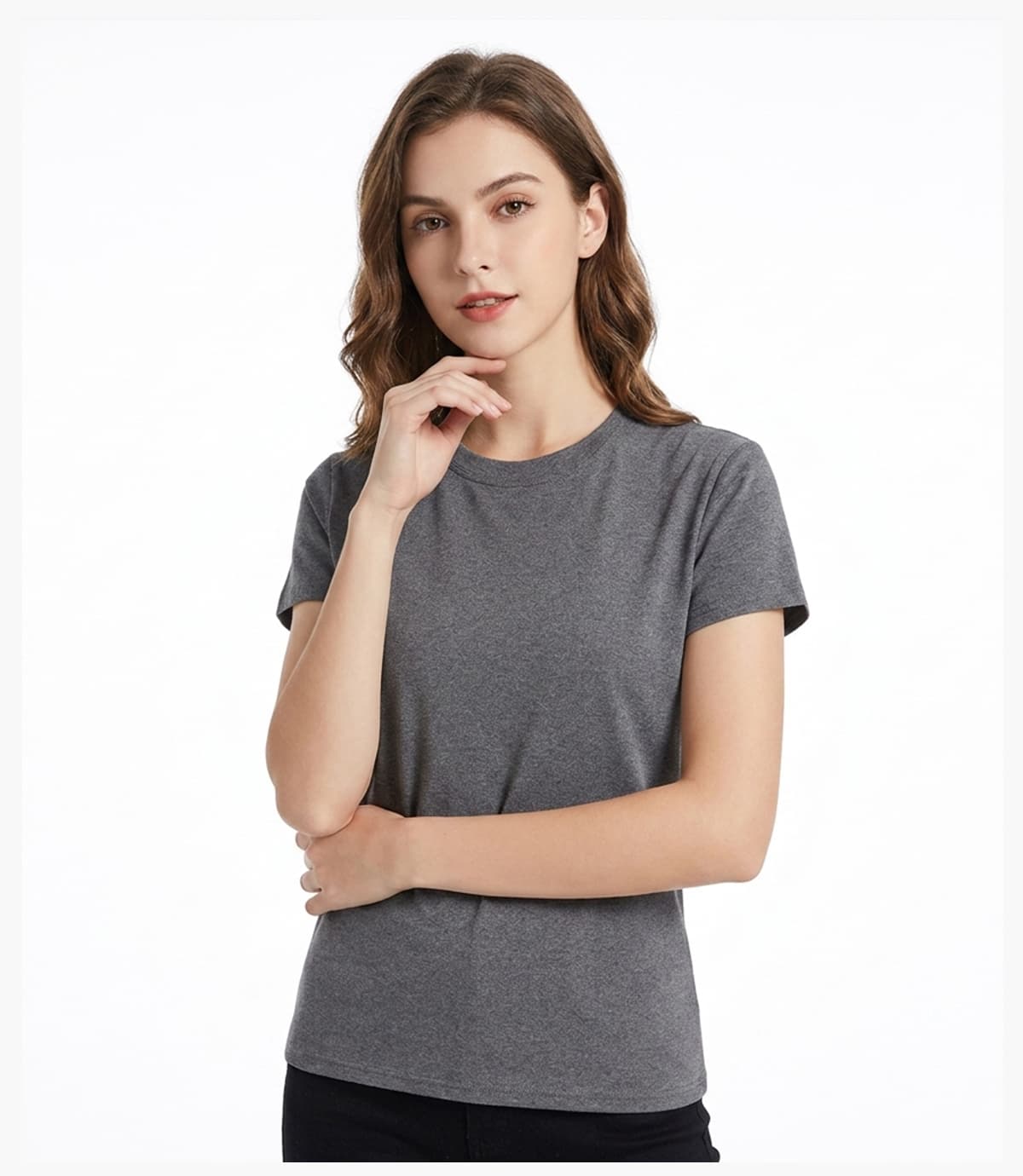 #TH01 Basic Y2K Fit 230GSM T-Shirt Women 18