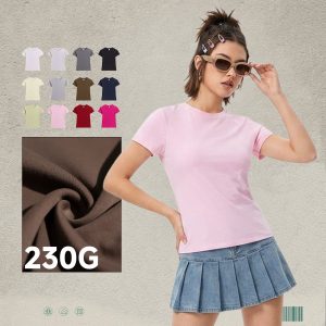 #TH01 Basic Y2K Fit 230GSM T-Shirt Women