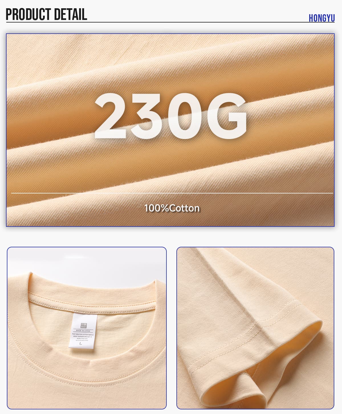 #7701 Oversized 230Gsm Pure Cotton T-Shirt 14