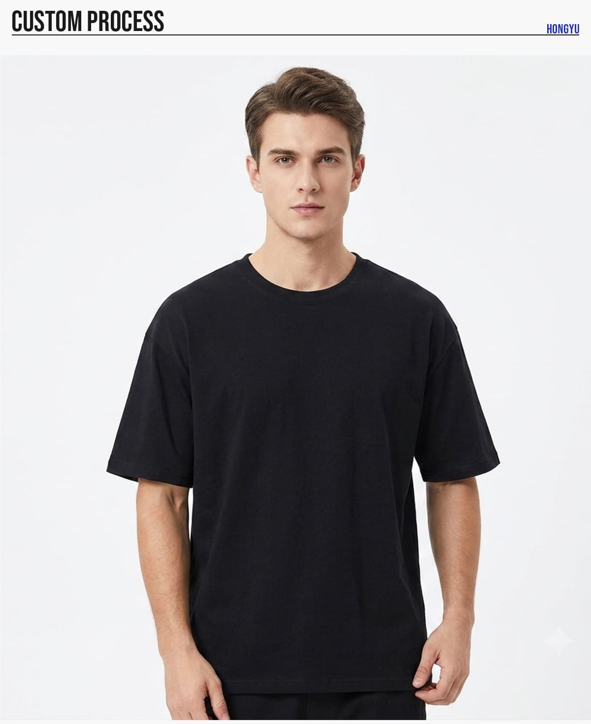 #7701 Oversized 230Gsm Pure Cotton T-Shirt 20